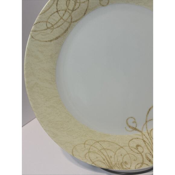 Noble Excellence 12 Days of Christmas Dinner Plates Gold Scroll Set of 4 - Picture 8 of 13